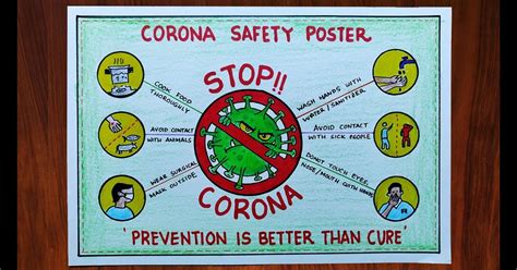 Covid 19 Prevention Poster With Slogan