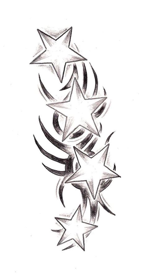 Tribal star tattoos are likes both by men and women. Tribal Stars by TashiTam on DeviantArt | Star tattoo ...