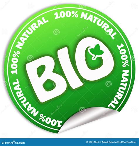 Natural Bio Sticker Stock Illustration Illustration Of Nature 10812645
