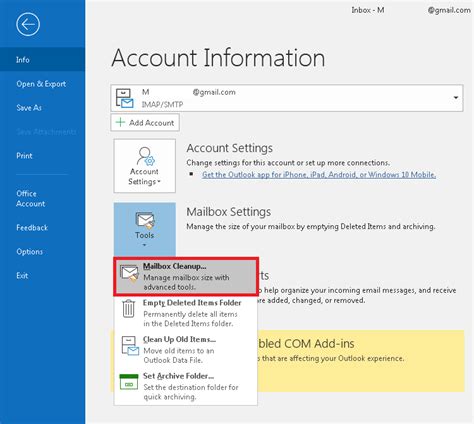 How To Clear Partial Or Full Memory In Microsoft Outlook