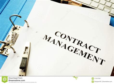 Mutual fund fees fall into two buckets: Folder And Documents With Contract Management. Stock Image ...