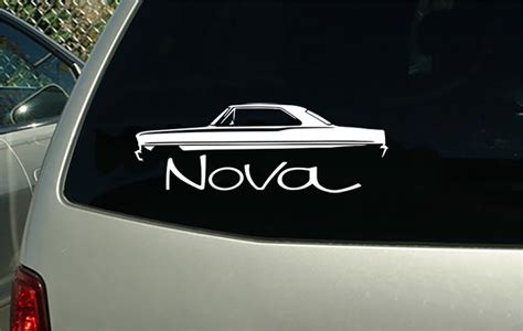 1966 1967 Chevy Nova Coupe Car Sticker Decal Wall Graphic Etsy