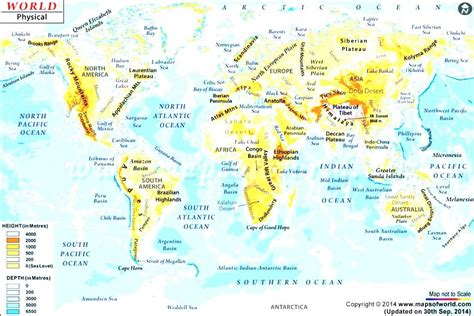 Map Of The Mountain Ranges Of The World World Map