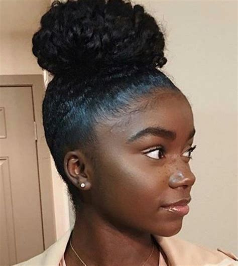 22 Black Girl Bun Hairstyles Amazing Concept