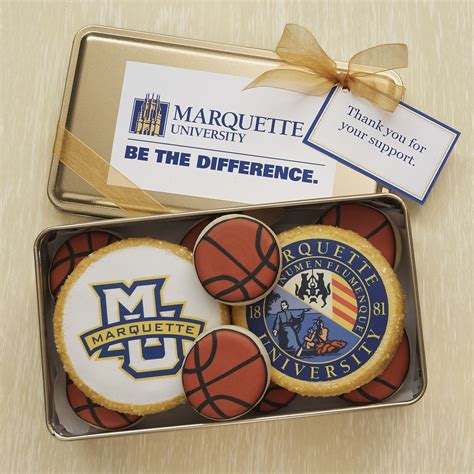 T Tin Marquette University Royal Icing Cookies Sugar Cookies Hand