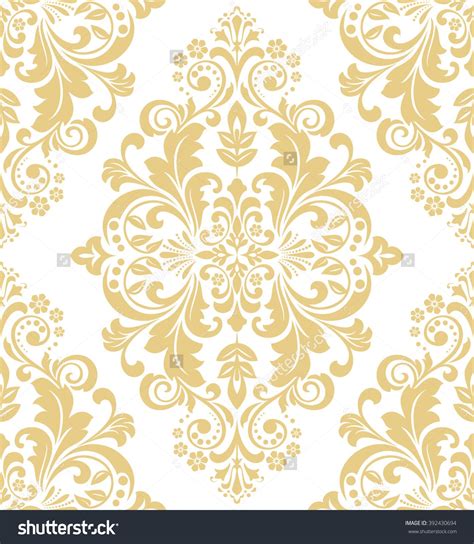 Floral pattern. Wallpaper baroque, damask. Seamless vector ...
