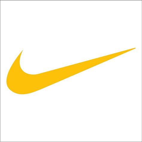 Yellow Nike Swoosh