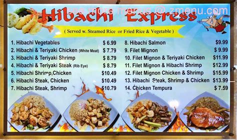 Online Menu Of Hibachi Express Restaurant Port Saint Lucie Florida