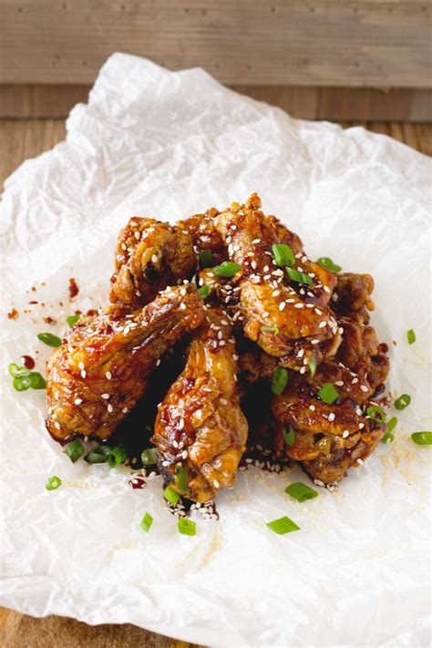 Oven Baked Sweet And Spicy Asian Chicken Wings Lemon Blossoms