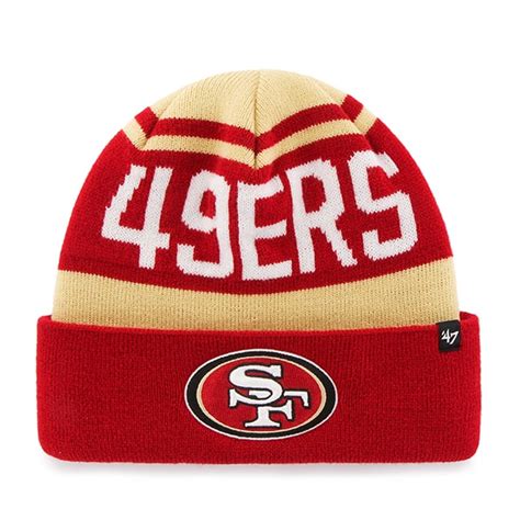 San Francisco 49ers Rift Cuff Knit Light Gold 47 Brand Hat Detroit