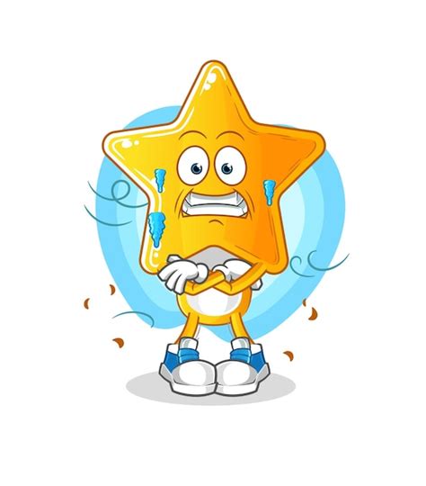 Premium Vector Star Head Cartoon Cold Illustration Character Vector