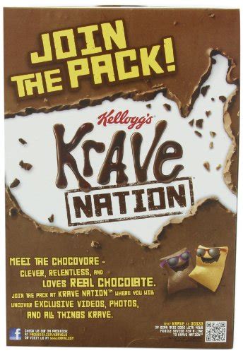 Kellogg's Krave Double Chocolate Cereal, 11-Ounce (Pack of ...