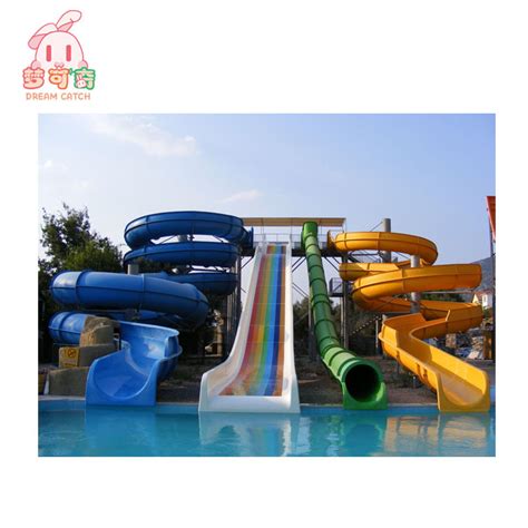 Used Fiberglass Kids Adult Swimming Pool Water Slide Equipment China