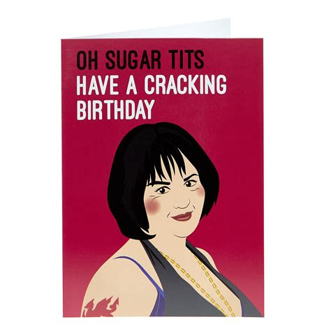 Buy Birthday Card Oh Sugar Tits For Gbp 1 49 Card Factory Uk