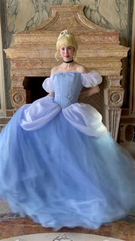 Getting Dressed As Cinderella I Wanted To Combine The Classic And Live Action Cinderella Into