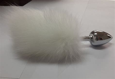 Top Quality Chrome Platedrabbit Tail Metal Small Size Anal Plugs Butt