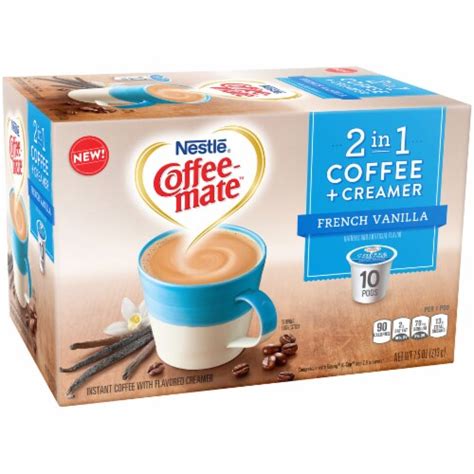 Nestle Coffee Mate 2 In1 Coffee Creamer French Vanilla Pods 10 Ct