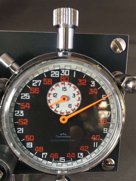Stopwatch Dashboard Timer Set Racing Dial Commodoor Men 1970 1979