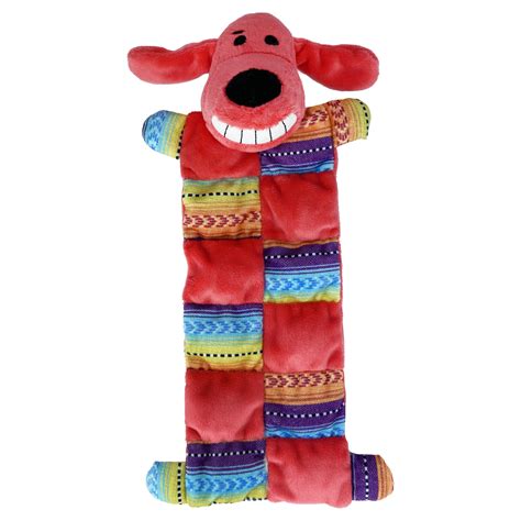 Multipet Smiling Loofa Dog Squeaker Mat Dog Toy 12 Inches Long