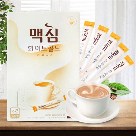 Jual Maxim White Gold Coffee Mix 100 Sticks Kopi Instant Mix Korea Di