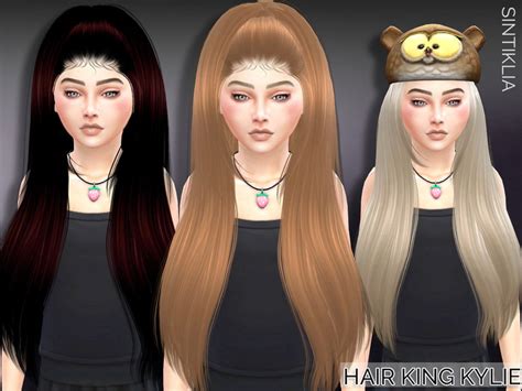 Sintiklia Child Hair King Kylie The Sims 4 Catalog