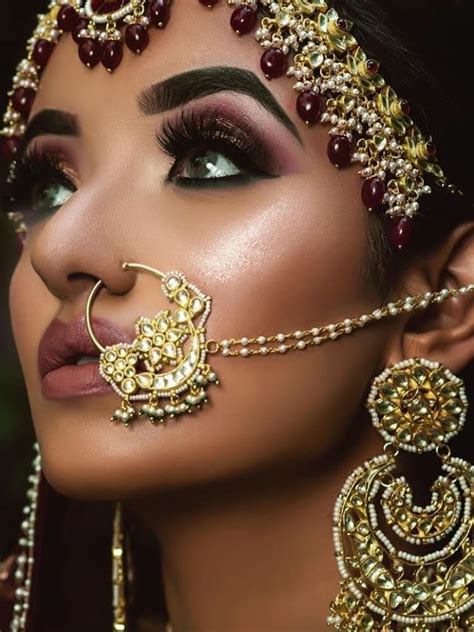 Stunning Nose Ring For Bride To Be To Crush On Book Your Makeup Artist With Bookeventz Now