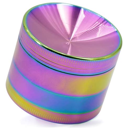 hx863amxc pack of 6 63mm rainbow metal tobacco grinder trimex wholesale uk