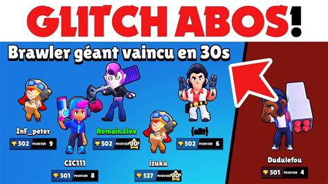 Characters from the brawl stars game in png format. GLITCH BRAWL STARS COMBAT DE GEANT RECORD DU MONDE & FR ...