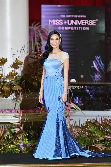 The reigning miss universe thailand is amanda obdam from phuket. Miss Universe 2018 contestants wear Thai silk for Thai ...