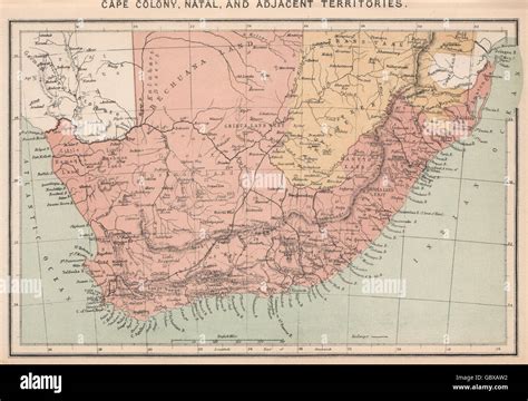 La Colonia Del Cabo Natal Y Territorios Adyacentes Sudáfrica 1885