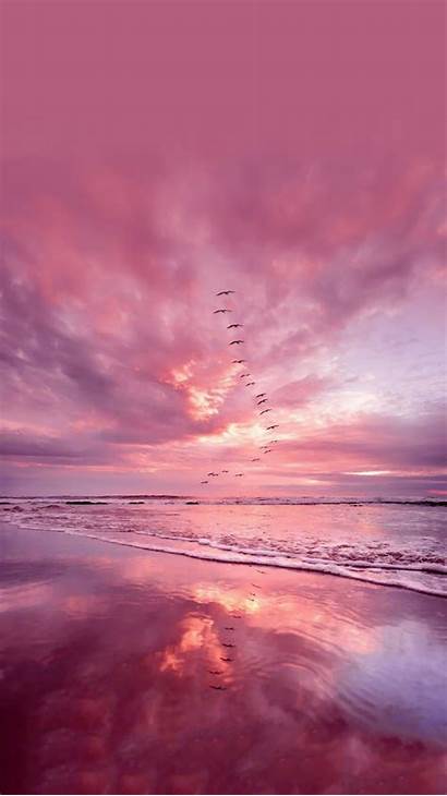 Aesthetic Backgrounds Sea Iphone Wallpapers Sunset Pastel