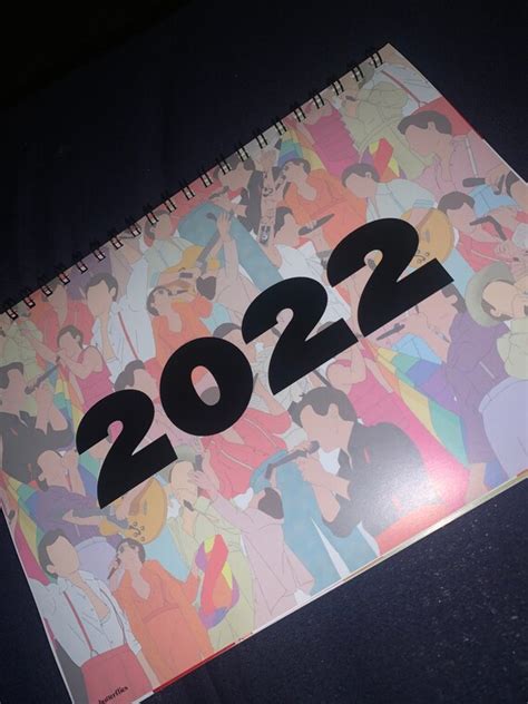 Harry Styles 2022 Binded Calendar Etsy