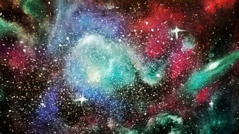 Galaxy Easy Acrylic Painting For Beginners 032 Youtube