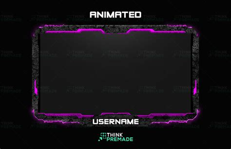 An Animated Frame With Neon Lights And The Words Username Think It S