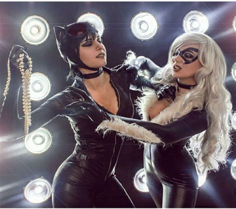 Black Cat Vs Catwoman Cosplay Black Cat Cosplay Black Cat Marvel