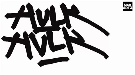 How To Draw Graffiti Hulk Speed Painting Tutorial Sketch Learn Ms Paint