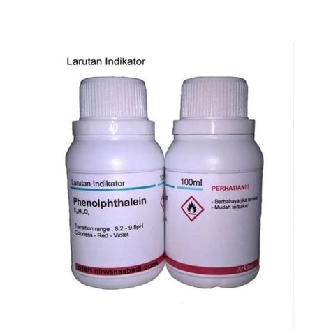 Jual Larutan Indikator Fenolftalein 100ml Phenolphthalein Indicator