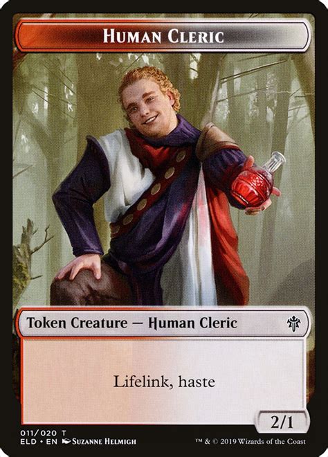 Human Cleric Token Magic The Gathering Mtg Card