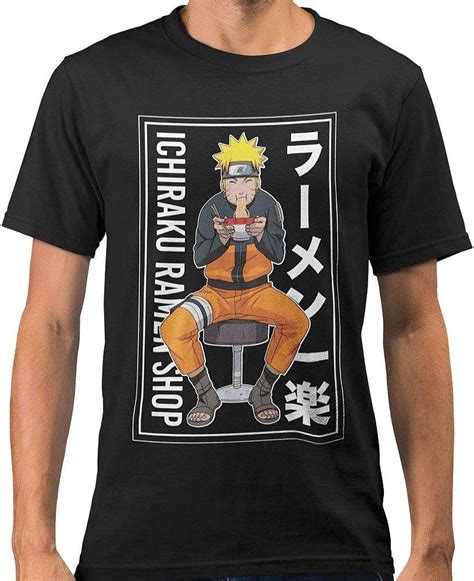 Bioworld Naruto Ichiraku Ramen T Shirt Black Uk Clothing