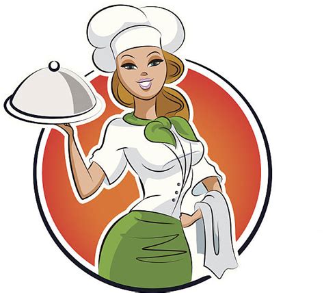 Best Cartoon Of A Sexy Female Chef Illustrations Royalty