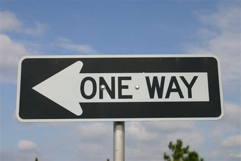 One Way Sign Svg