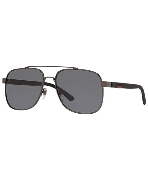 gucci men s polarized sunglasses gg0422s macy s