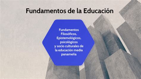 Fundamentos De La Educación By Ligia Reyes On Prezi