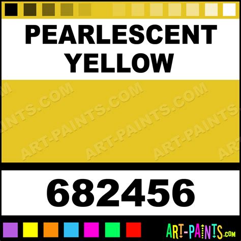 Pearlescent Yellow Designer Egg Tempera Paints 682456 Pearlescent