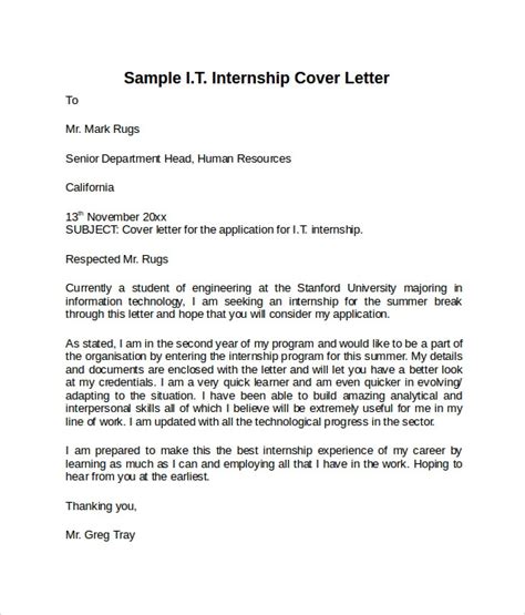 Free 10 Sample Information Technology Cover Letter Templates In Pdf