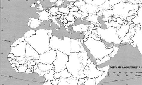 Blank Map Of South Europe And North Africa