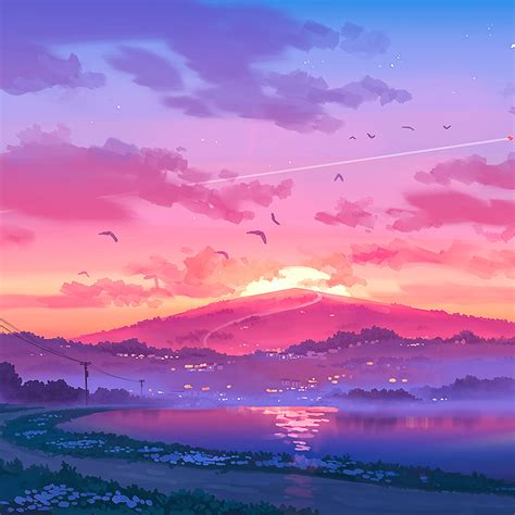 2048x2048 Landscape Pixel Art Ipad Air Wallpaper Hd Artist 4k