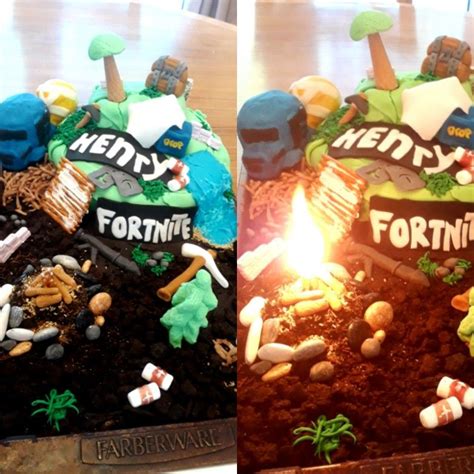 Check spelling or type a new query. Fortnite cake with campfire! | Pop tarts, Snacks, Food