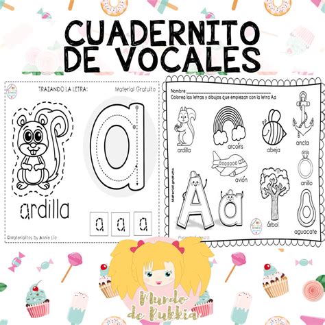 Cuadernito Aprendiendo Vocales Mundo De Rukkia
