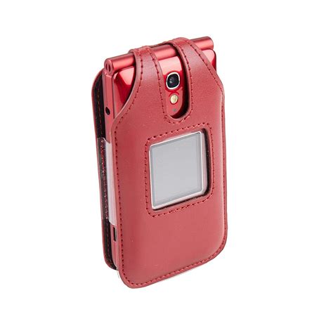 Fitted Leather Case For Alcatel Greatcall Jitterbug Flip Phone For